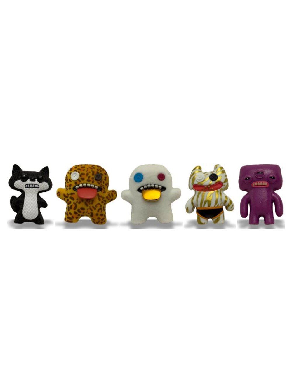 Fuggler 5-Pack Combo 2.5" Mini Monsters Fox Leopard Gold Alien